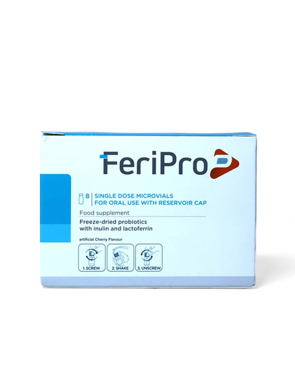 فيري برو، مزيج فريد من البروبيوتيك والبريبايوتيك واللاكتوفيرين، لدعم صحة الجهاز الهضمي، ودعم للمناعة