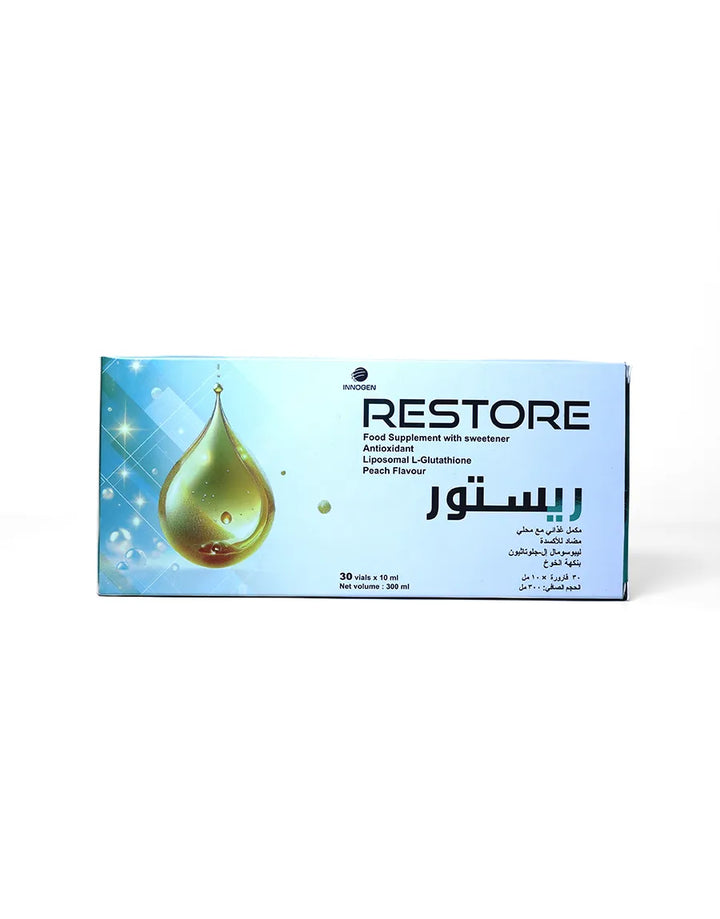 Restore®️, Innovative Liposomal Glutathione, Powerful Antioxidant for Skin Lightening, Anti-Aging and Detoxification