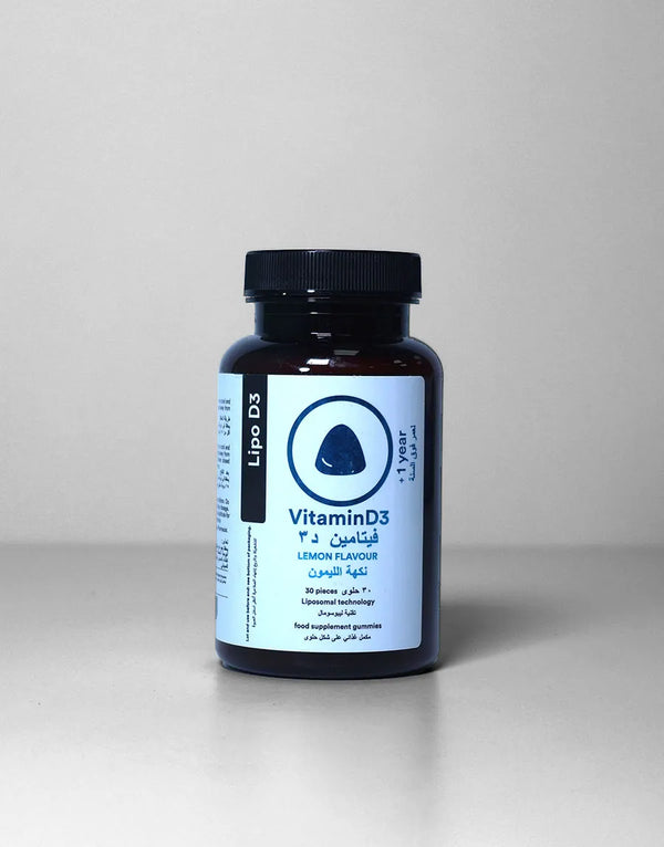 ليبو فيتامين د3 جامي ، فيتامين ليبوسومي ٥٠٠ وحدة دولية لامتصاص أفضل - بنكهة الليمون، يدعم العظام والمناعة.