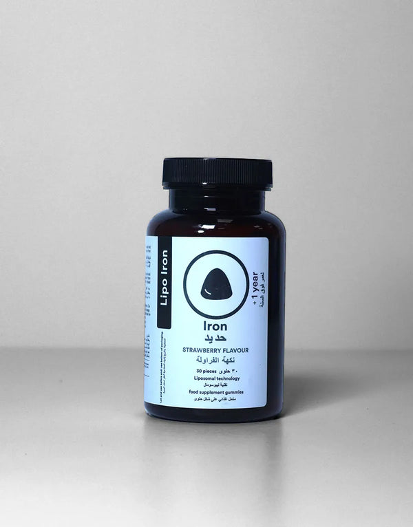 ليبو حديد، ٧ ملغ جيلي، حديد ليبوزومي عالي الامتصاص - امتصاص أفضل ولطيف على المعدة بنكهة الفراولة اللذيذة لعلاج الأنيميا.